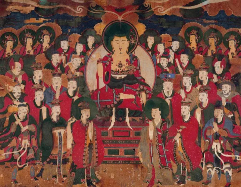 Bức Jijangsiwangdo - một trong những bức tranh Phật giáo tại đền Donghwasa