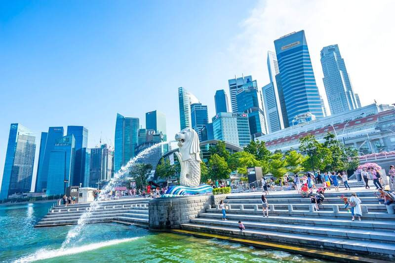 Tượng Sư tử biển nổi tiếng của Singapore